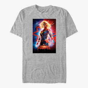 Queens Captain Marvel: Movie - Marvel Poster Unisex T-Shirt Heather Grey
