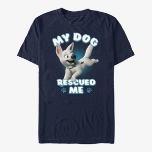 Queens Disney Bolt - Dog Rescued Me Unisex T-Shirt Navy Blue