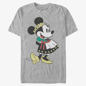 Queens Disney Classic Mickey - Dirndl Basics Unisex T-Shirt Heather Grey