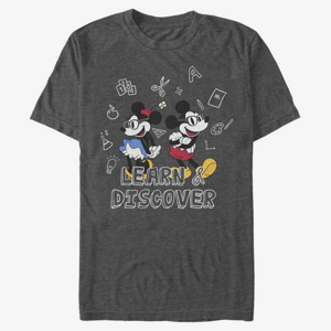 Queens Disney Classic Mickey - Discover Unisex T-Shirt Dark Heather Grey