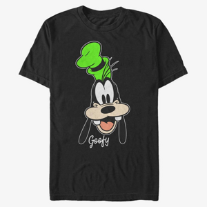 Queens Disney Classic Mickey - Goofy Big Face Unisex T-Shirt Black