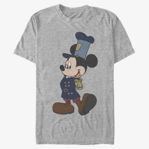 Queens Disney Classic Mickey - Mickey Steampunk Unisex T-Shirt Heather Grey