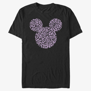 Queens Disney Classic Mickey - Mickey Zebra Cheeta Fill Unisex T-Shirt Black
