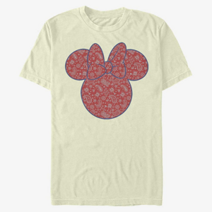 Queens Disney Classic Mickey - Minnie Americana Paisley Unisex T-Shirt Natural
