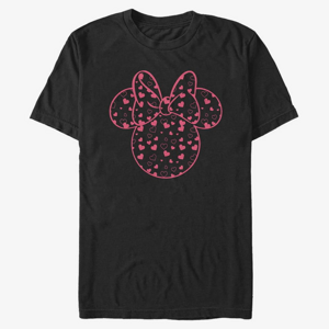 Queens Disney Classic Mickey - Minnie Hearts Fill Unisex T-Shirt Black