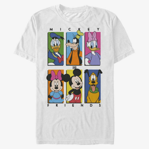 Queens Disney Classic Mickey - Six Up Unisex T-Shirt White