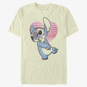Queens Disney Classics Lilo & Stitch - Kissy Faced Unisex T-Shirt Natural