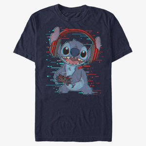 Queens Disney Classics Lilo & Stitch - Stitch Games Unisex T-Shirt Navy Blue