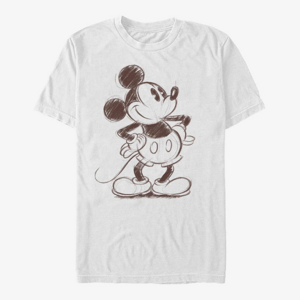 Queens Disney Classics Mickey Classic - Sketchy Mickey Unisex T-Shirt White