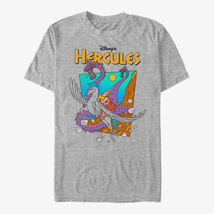 Queens Disney Hercules - Hydra Escape Unisex T-Shirt Heather Grey