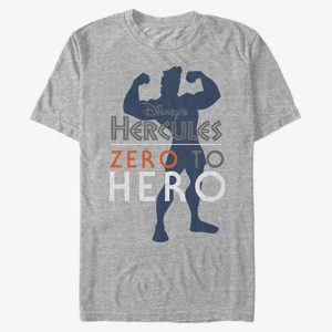Queens Disney Hercules - Zero to Hero Unisex T-Shirt Heather Grey