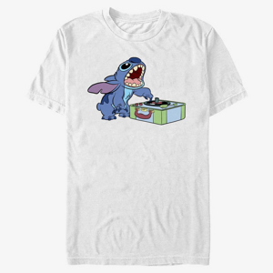 Queens Disney Lilo & Stitch - DJ Stitch Unisex T-Shirt White