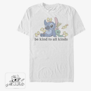 Queens Disney Lilo & Stitch - Kind To All Kinds Unisex T-Shirt White