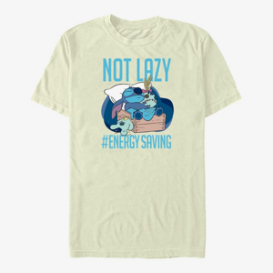 Queens Disney Lilo & Stitch - Lazy Energy Unisex T-Shirt Natural