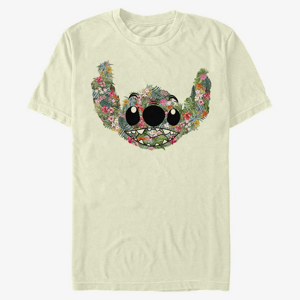 Queens Disney Lilo & Stitch - Stitch Floral Unisex T-Shirt Natural