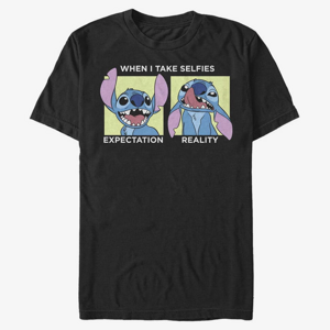 Queens Disney Lilo & Stitch - Stitch Selfie Unisex T-Shirt Black
