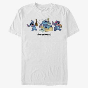 Queens Disney Lilo & Stitch - Stitch Weekend Unisex T-Shirt White