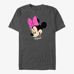 Queens Disney Mickey And Friends - Minnie Big Face Unisex T-Shirt Dark Heather Grey