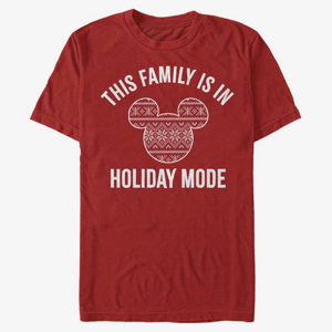 Queens Disney Mickey Classic - Family Holiday Mode Unisex T-Shirt Red