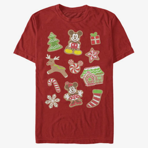 Queens Disney Mickey Classic - Gingerbread Mouses Unisex T-Shirt Red