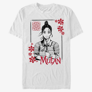 Queens Disney Mulan: Live Action - Ink Line Mulan Unisex T-Shirt White