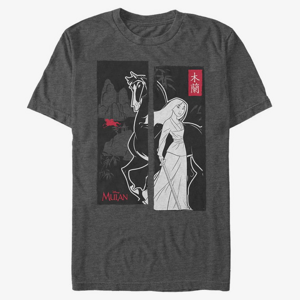 Queens Disney Mulan - Mulans Story Unisex T-Shirt Dark Heather Grey