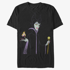 Queens Disney Sleeping Beauty - Minimal Maleficent Unisex T-Shirt Black