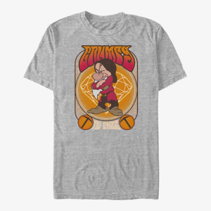 Queens Disney Snow White and the Seven Dwarfs - Grumpy Gig Unisex T-Shirt Heather Grey