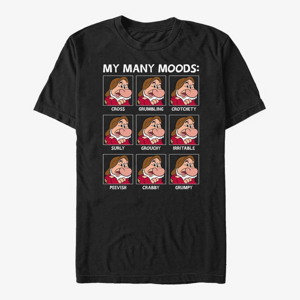 Queens Disney Snow White and the Seven Dwarfs - Grumpy Moods Unisex T-Shirt Black