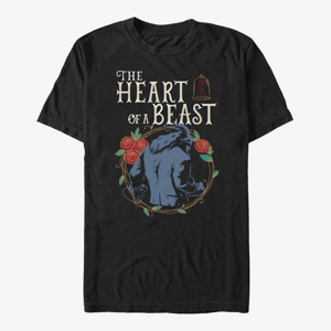 Queens Disney The Beauty And The Beast - HEART OF A BEAST Unisex T-Shirt Black