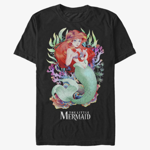 Queens Disney The Little Mermaid - Anime Unisex T-Shirt Black