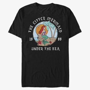 Queens Disney The Little Mermaid - Mermaid Beach_90.psd Unisex T-Shirt Black