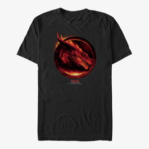Queens Dungeons & Dragons: Honor Among Thieves - Flaming Dragon Unisex T-Shirt Black
