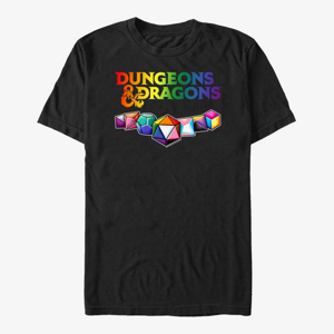 Queens Dungeons & Dragons - Pride Dice Unisex T-Shirt Black