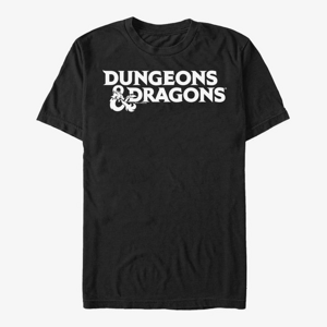 Queens Dungeons & Dragons - Stacked Logo Unisex T-Shirt Black