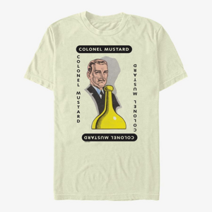 Queens Hasbro Clue - Colonel Mustard Costume Men's T-Shirt Natural
