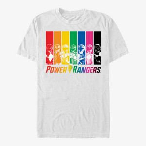 Queens Hasbro Power Rangers - Rainbow Rangers Unisex T-Shirt White