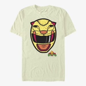 Queens Hasbro Vault Power Rangers - Big Face Yellow Men's T-Shirt Natural