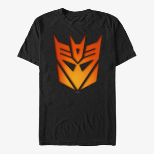 Queens Hasbro Vault Transformers - Decepticon Glow Icon Men's T-Shirt Black