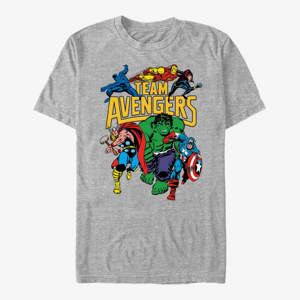 Queens Marvel Avengers Classic - Avengers Assemble Men's T-Shirt Heather Grey