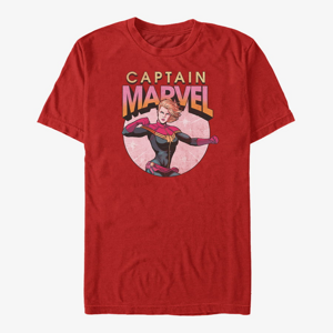 Queens Marvel Avengers Classic - Captain Marvel Burst Unisex T-Shirt Red