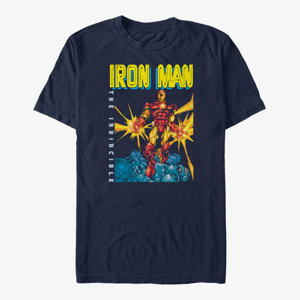 Queens Marvel Avengers Classic - IRON MAN Unisex T-Shirt Navy Blue