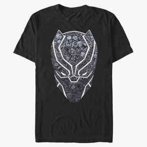 Queens Marvel Avengers Classic - Panther Icon Fill Men's T-Shirt Black