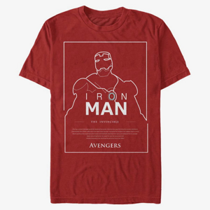 Queens Marvel Avengers Classic - The Invincible Men's T-Shirt Red