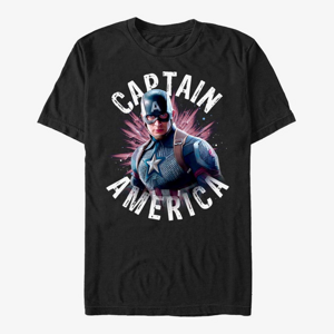 Queens Marvel Avengers: Endgame - Cap Burst Men's T-Shirt Black