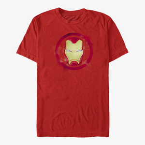 Queens Marvel Avengers Endgame - Iron Man Spray Logo Unisex T-Shirt Red