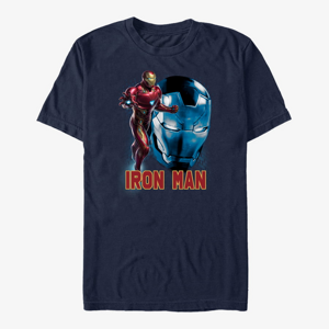 Queens Marvel Avengers Endgame - Ironman Profile Unisex T-Shirt Navy Blue