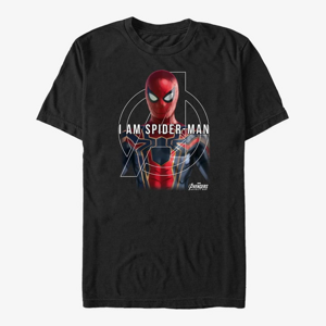 Queens Marvel Avengers: Infinity War - Named Spiderman Men's T-Shirt Black