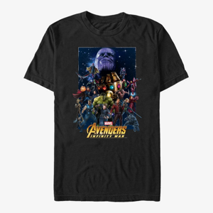 Queens Marvel Avengers: Infinity War - Overload Poster Unisex T-Shirt Black