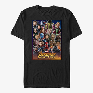 Queens Marvel Avengers: Infinity War - Together To Fight Unisex T-Shirt Black